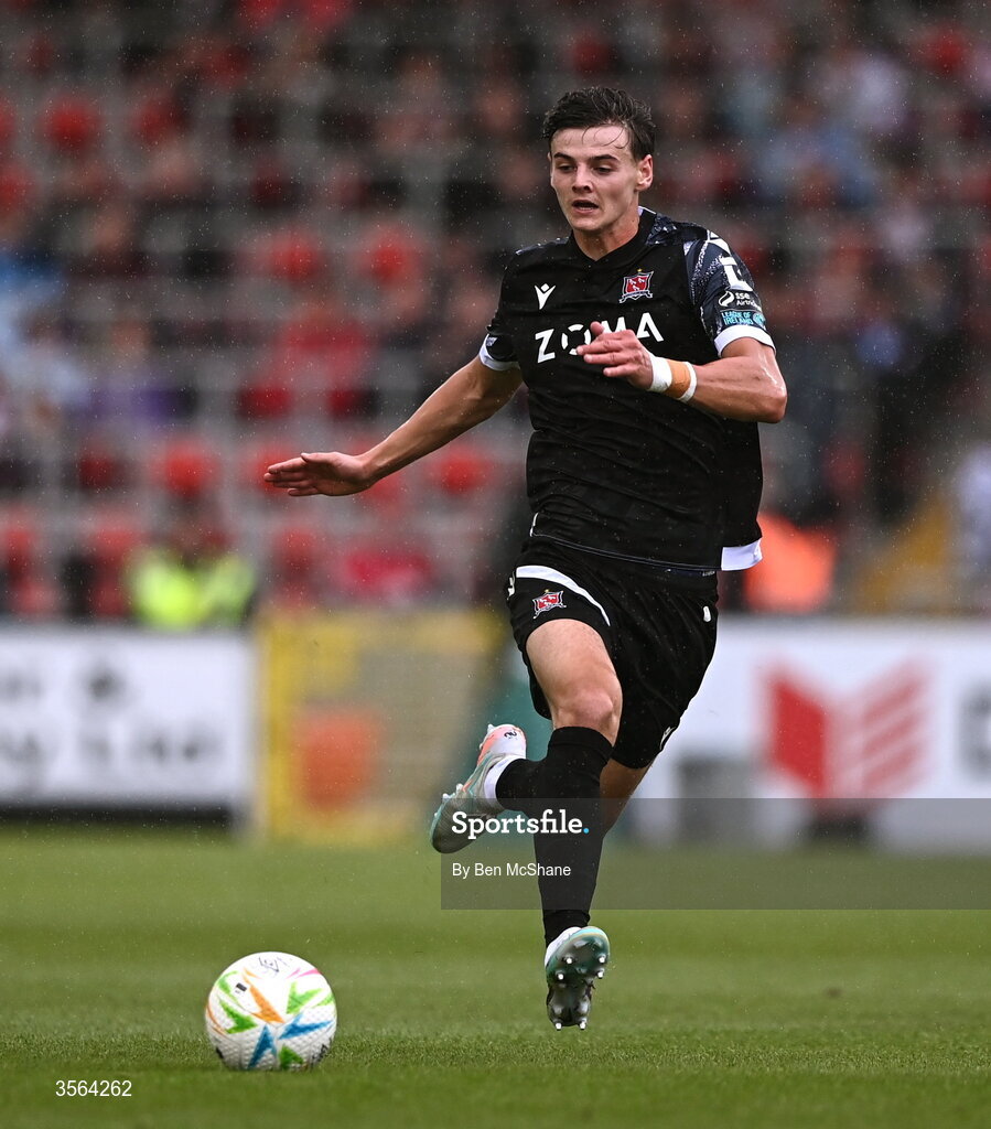 6 September 2026; Egor Vassenin of Dundalk during the Club Orange Men’s FAI Cup quarter-final match between Derry City and Dundalk at The Ryan McBride Brandywell Stadium in Derry. Photo by Ben McShane/Sportsfile