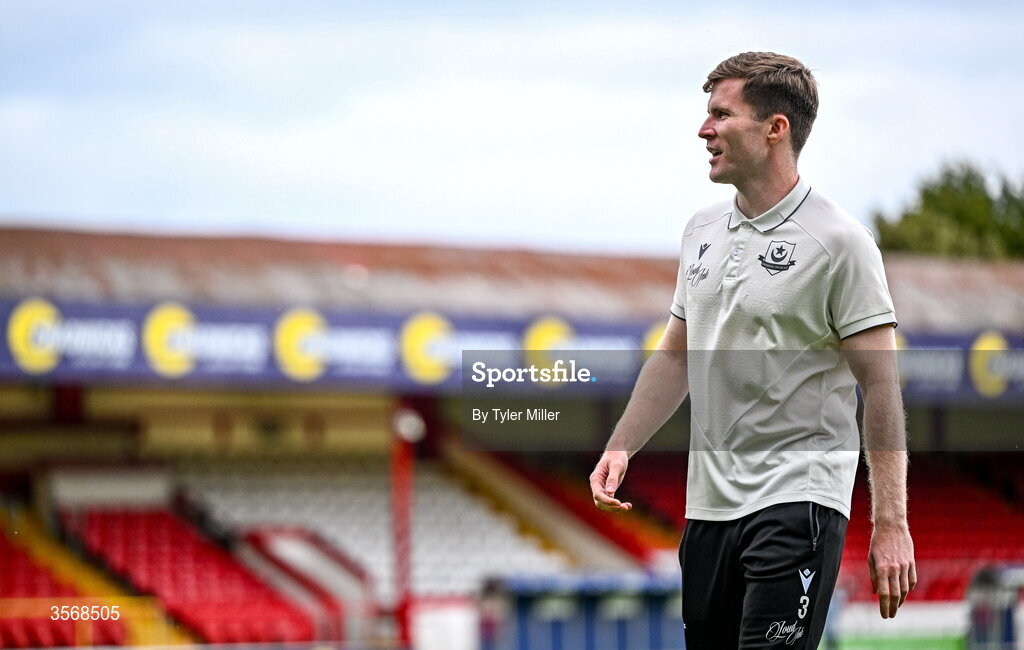 14 September 2026; Conor Kane of Drogheda United before the SSE Airtricity Men’s Premier Division match between Shelbourne and Drogheda United at Tolka Park in Dublin. Photo by Tyler Miller/Sportsfile