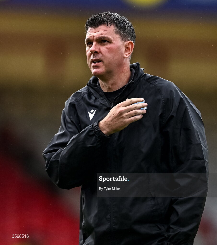 14 September 2026; Drogheda United manager Kevin Doherty before the SSE Airtricity Men’s Premier Division match between Shelbourne and Drogheda United at Tolka Park in Dublin. Photo by Tyler Miller/Sportsfile