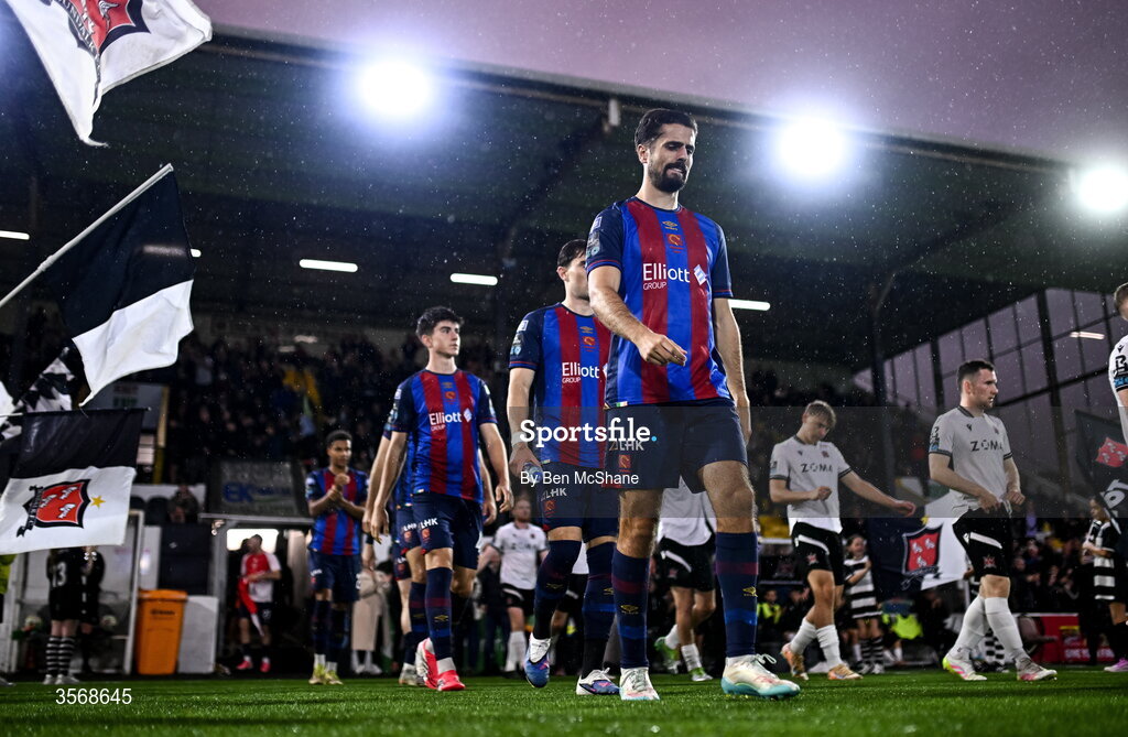 14 September 2026; Zack Elbouzedi of St Patrick's Athletic before the SSE Airtricity Men’s Premier Division match between Dundalk and St Patrick's Athletic at Oriel Park in Dundalk, Louth. Photo by Ben McShane/Sportsfile