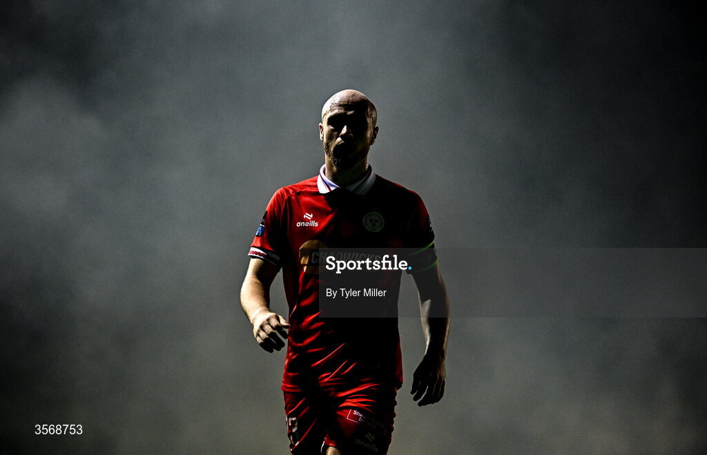 14 September 2026; Kerr McInroy of Shelbourne during the SSE Airtricity Men’s Premier Division match between Shelbourne and Drogheda United at Tolka Park in Dublin. Photo by Tyler Miller/Sportsfile