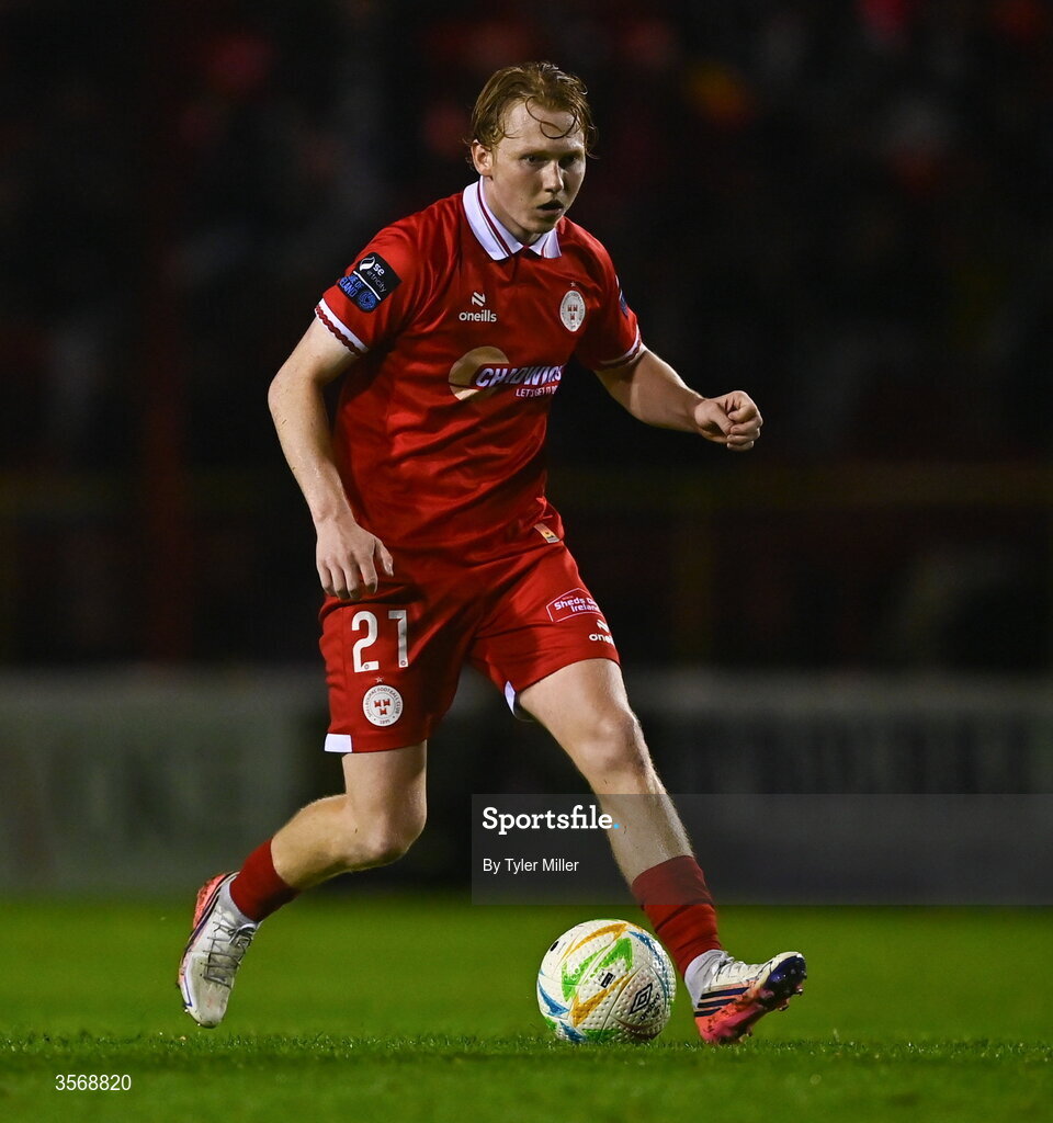 14 September 2026; Jack Henry-Francis of Shelbourne during the SSE Airtricity Men’s Premier Division match between Shelbourne and Drogheda United at Tolka Park in Dublin. Photo by Tyler Miller/Sportsfile