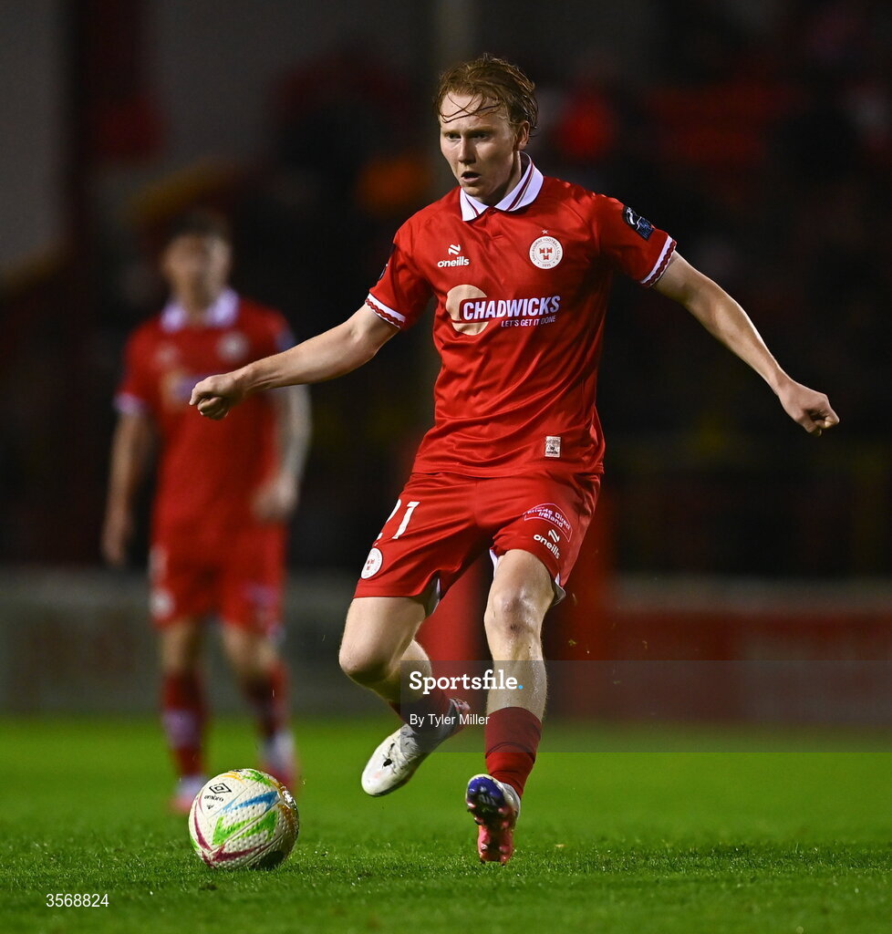 14 September 2026; Jack Henry-Francis of Shelbourne during the SSE Airtricity Men’s Premier Division match between Shelbourne and Drogheda United at Tolka Park in Dublin. Photo by Tyler Miller/Sportsfile