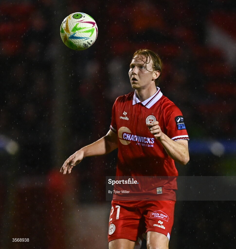 14 September 2026; Jack Henry-Francis of Shelbourne during the SSE Airtricity Men’s Premier Division match between Shelbourne and Drogheda United at Tolka Park in Dublin. Photo by Tyler Miller/Sportsfile