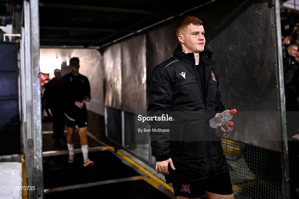 14 September 2026; Séan Spaight of Dundalk before the SSE Airtricity Men’s Premier Division match between Dundalk and St Patrick's Athletic at Oriel Park in Dundalk, Louth. Photo by Ben McShane/Sportsfile