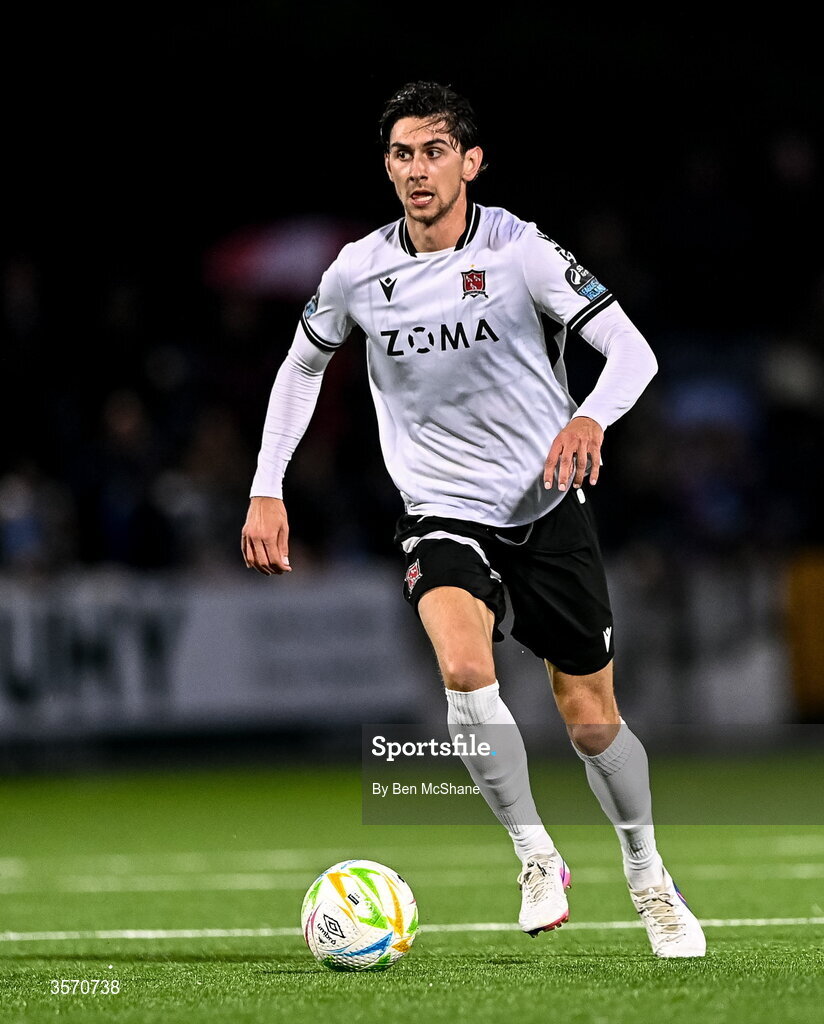 14 September 2026; Harry Groome of Dundalk during the SSE Airtricity Men’s Premier Division match between Dundalk and St Patrick's Athletic at Oriel Park in Dundalk, Louth. Photo by Ben McShane/Sportsfile
