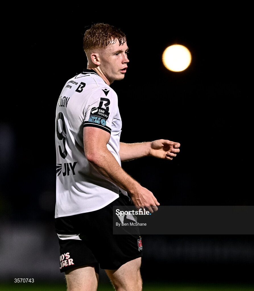 14 September 2026; Cian Dillon of Dundalk during the SSE Airtricity Men’s Premier Division match between Dundalk and St Patrick's Athletic at Oriel Park in Dundalk, Louth. Photo by Ben McShane/Sportsfile