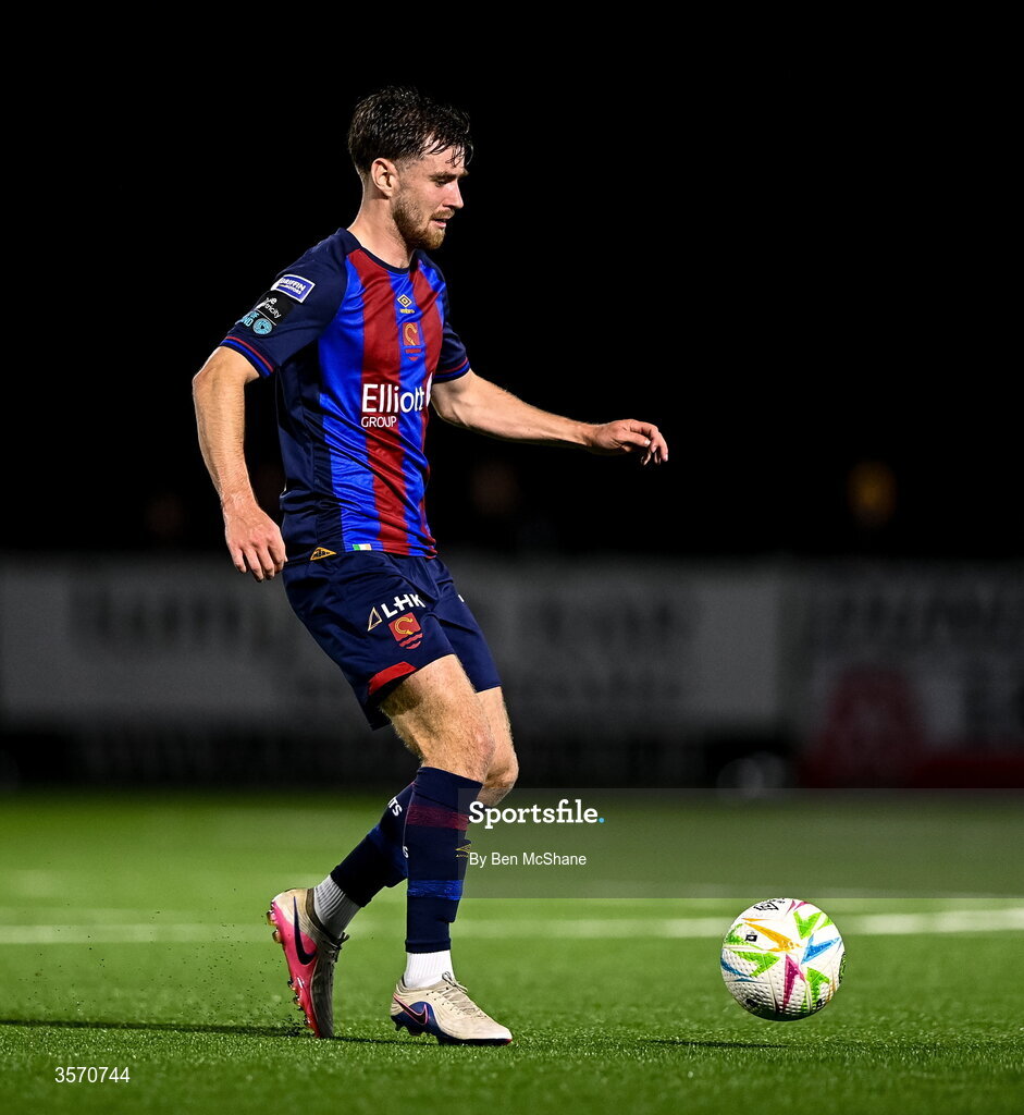 14 September 2026; Barry Baggley of St Patrick's Athletic during the SSE Airtricity Men’s Premier Division match between Dundalk and St Patrick's Athletic at Oriel Park in Dundalk, Louth. Photo by Ben McShane/Sportsfile