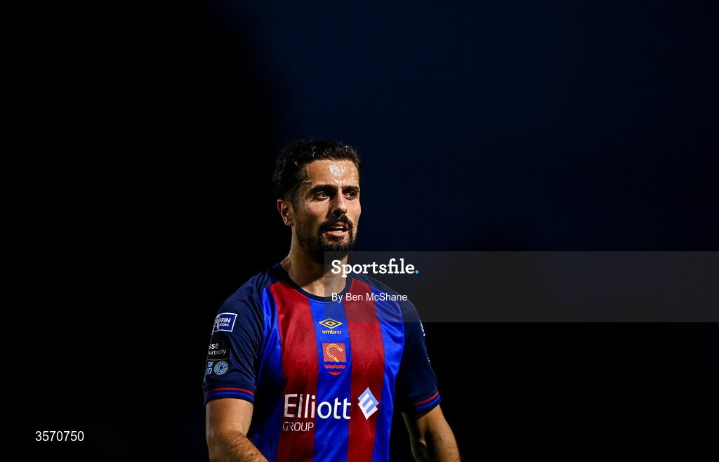14 September 2026; Zack Elbouzedi of St Patrick's Athletic during the SSE Airtricity Men’s Premier Division match between Dundalk and St Patrick's Athletic at Oriel Park in Dundalk, Louth. Photo by Ben McShane/Sportsfile