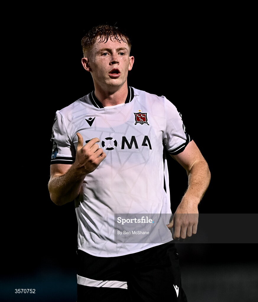 14 September 2026; Cian Dillon of Dundalk during the SSE Airtricity Men’s Premier Division match between Dundalk and St Patrick's Athletic at Oriel Park in Dundalk, Louth. Photo by Ben McShane/Sportsfile