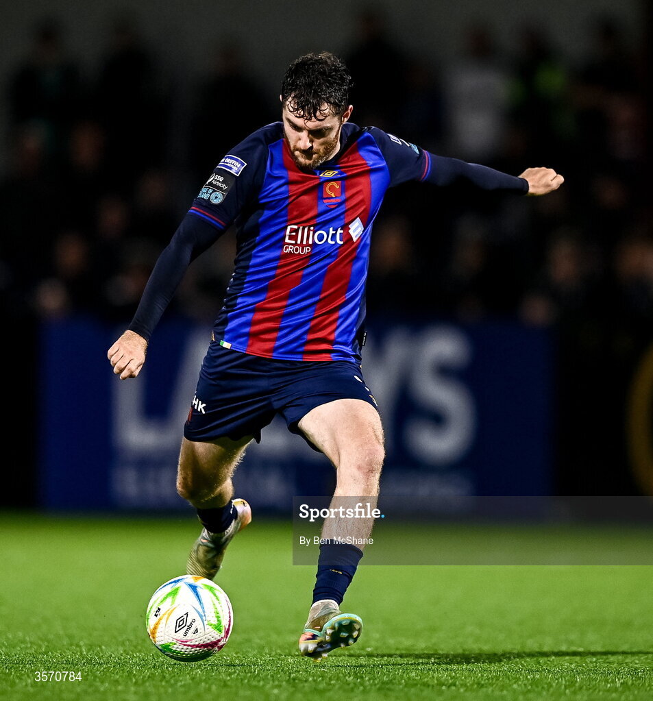 14 September 2026; Aidan Keena of St Patrick's Athletic during the SSE Airtricity Men’s Premier Division match between Dundalk and St Patrick's Athletic at Oriel Park in Dundalk, Louth. Photo by Ben McShane/Sportsfile