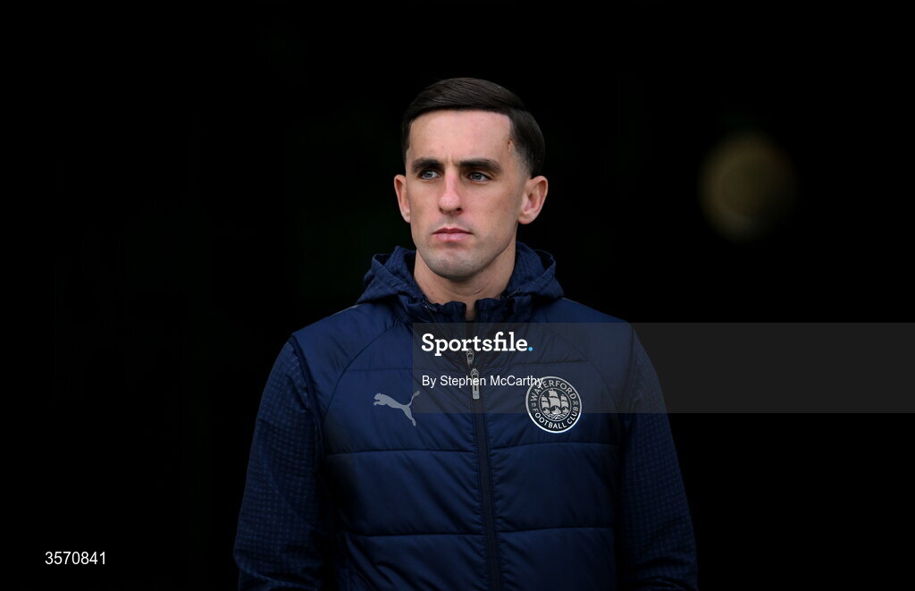 18 September 2026; Dean McMenamy of Waterford before the SSE Airtricity Men’s Premier Division match between Shamrock Rovers and Waterford at Tallaght Stadium in Dublin. Photo by Stephen McCarthy/Sportsfile