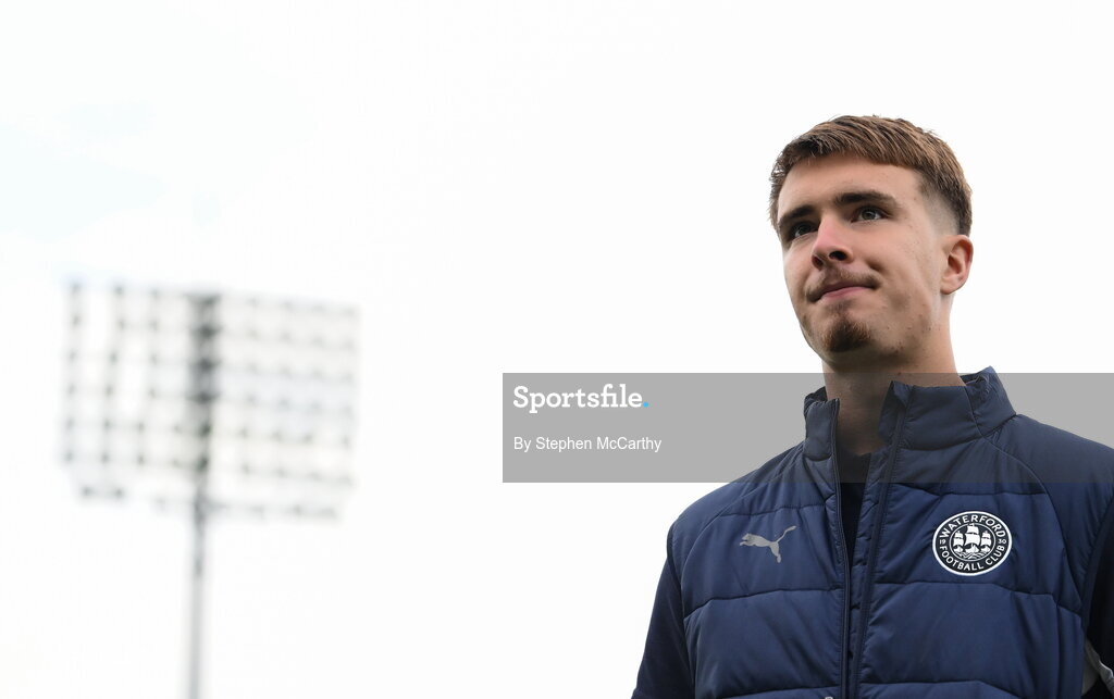 18 September 2026; Tommy Lonergan of Waterford before the SSE Airtricity Men’s Premier Division match between Shamrock Rovers and Waterford at Tallaght Stadium in Dublin. Photo by Stephen McCarthy/Sportsfile