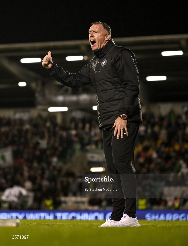 18 September 2026; Waterford first team head coach Graham Coughlan during the SSE Airtricity Men’s Premier Division match between Shamrock Rovers and Waterford at Tallaght Stadium in Dublin. Photo by Stephen McCarthy/Sportsfile
