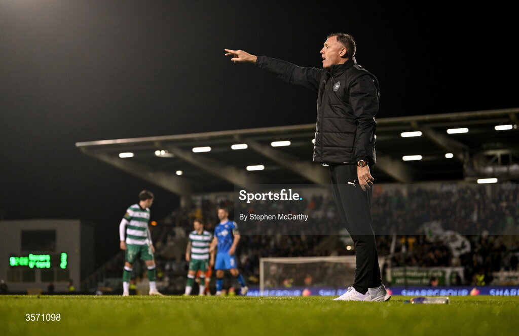 18 September 2026; Waterford first team head coach Graham Coughlan during the SSE Airtricity Men’s Premier Division match between Shamrock Rovers and Waterford at Tallaght Stadium in Dublin. Photo by Stephen McCarthy/Sportsfile