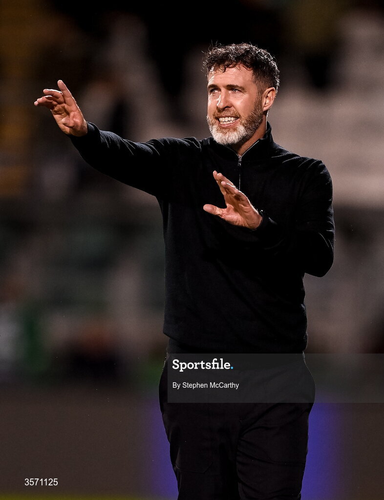 18 September 2026; Shamrock Rovers manager Stephen Bradley during the SSE Airtricity Men’s Premier Division match between Shamrock Rovers and Waterford at Tallaght Stadium in Dublin. Photo by Stephen McCarthy/Sportsfile