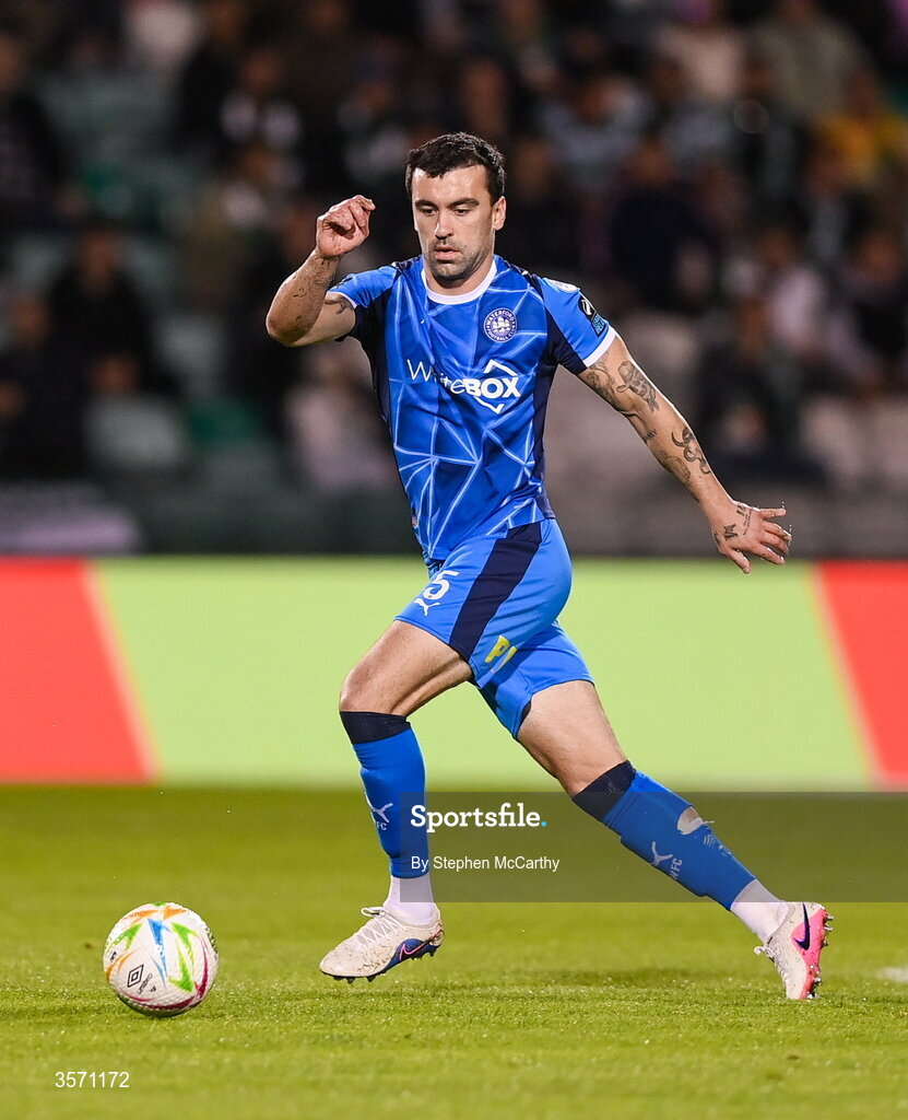 18 September 2026; John Mahon of Waterford during the SSE Airtricity Men’s Premier Division match between Shamrock Rovers and Waterford at Tallaght Stadium in Dublin. Photo by Stephen McCarthy/Sportsfile