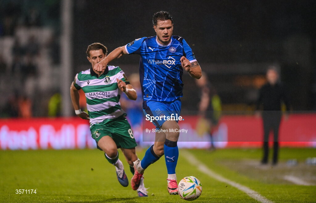 18 September 2026; Kevin Long of Waterford during the SSE Airtricity Men’s Premier Division match between Shamrock Rovers and Waterford at Tallaght Stadium in Dublin. Photo by Stephen McCarthy/Sportsfile