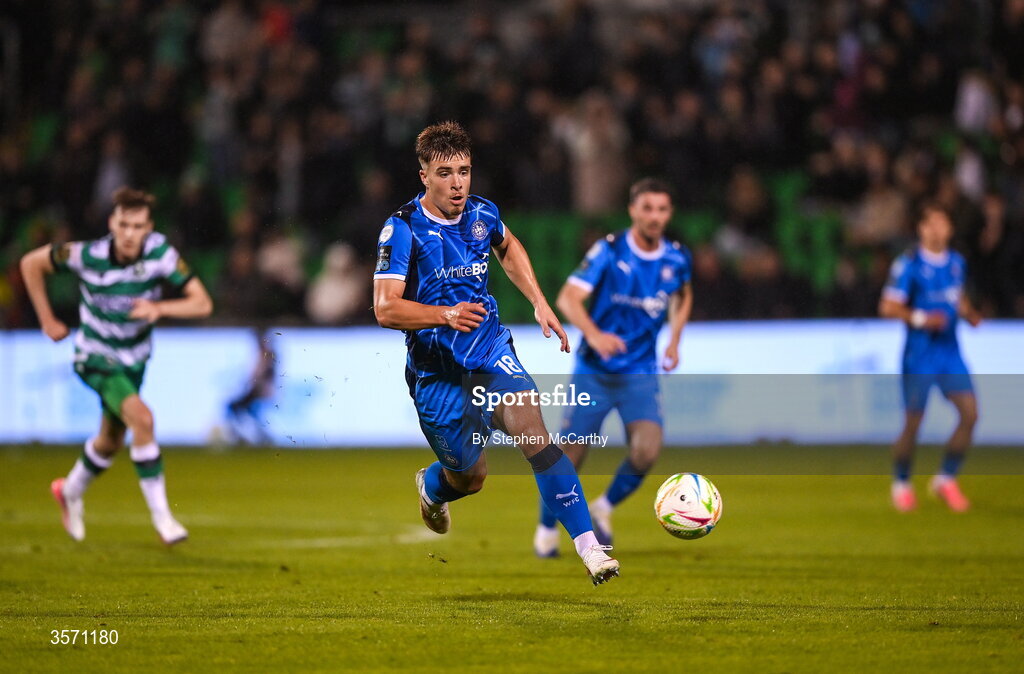 18 September 2026; Tommy Lonergan of Waterford during the SSE Airtricity Men’s Premier Division match between Shamrock Rovers and Waterford at Tallaght Stadium in Dublin. Photo by Stephen McCarthy/Sportsfile