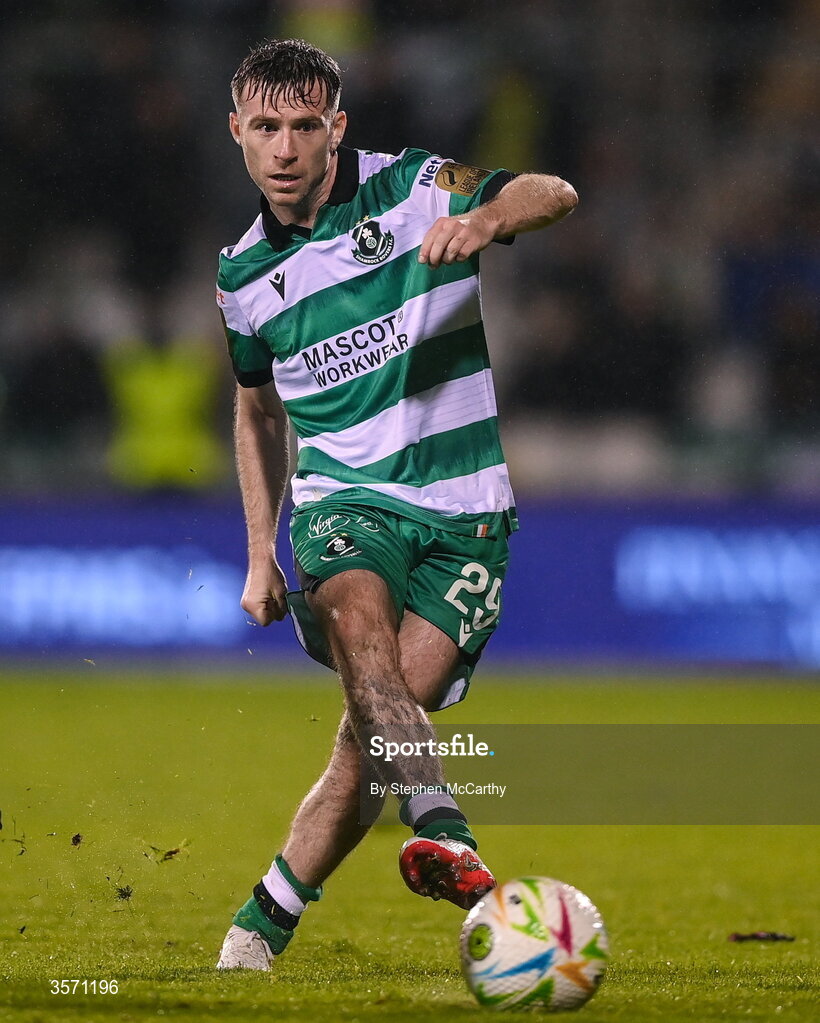 18 September 2026; Jack Byrne of Shamrock Rovers during the SSE Airtricity Men’s Premier Division match between Shamrock Rovers and Waterford at Tallaght Stadium in Dublin. Photo by Stephen McCarthy/Sportsfile