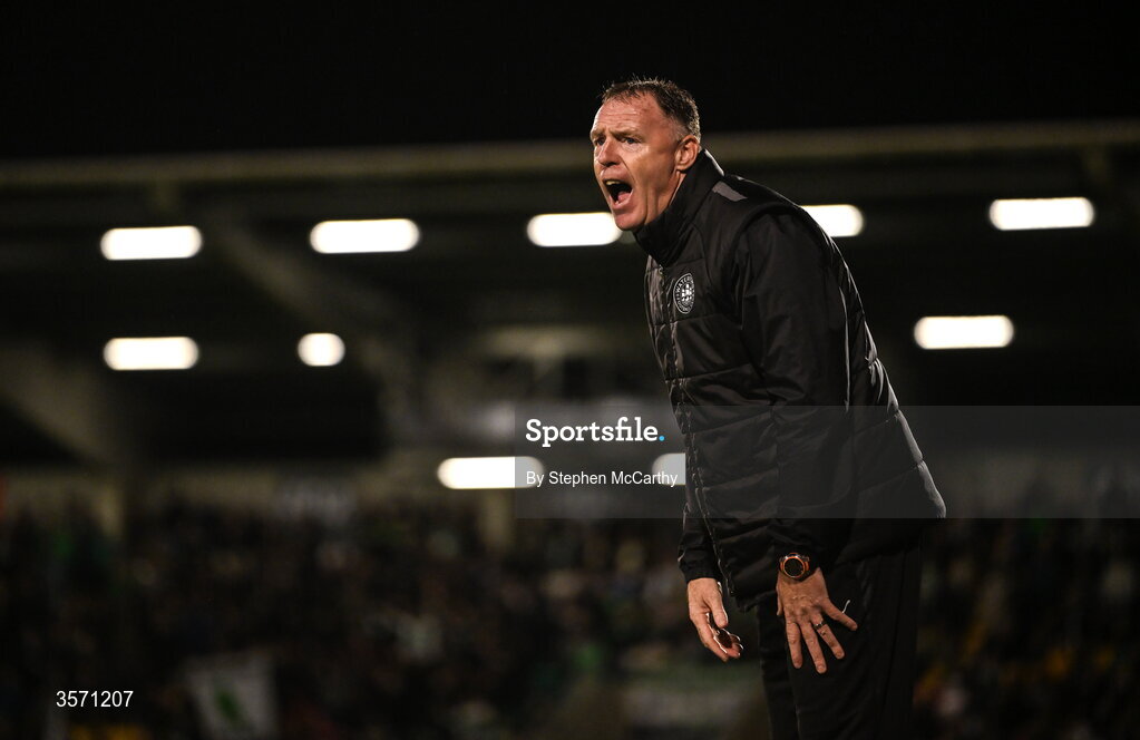18 September 2026; Waterford first team head coach Graham Coughlan during the SSE Airtricity Men’s Premier Division match between Shamrock Rovers and Waterford at Tallaght Stadium in Dublin. Photo by Stephen McCarthy/Sportsfile