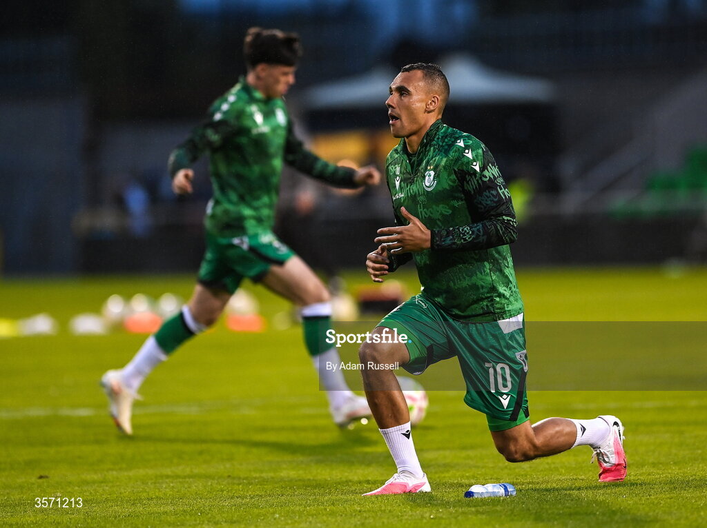 18 September 2026; Graham Burke of Shamrock Rovers warms up before the SSE Airtricity Men’s Premier Division match between Shamrock Rovers and Waterford at Tallaght Stadium in Dublin. Photo by Adam Russell/Sportsfile