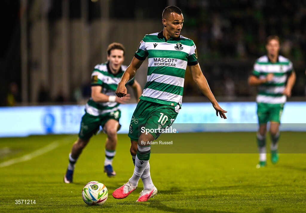 18 September 2026; Graham Burke of Shamrock Rovers during the SSE Airtricity Men’s Premier Division match between Shamrock Rovers and Waterford at Tallaght Stadium in Dublin. Photo by Adam Russell/Sportsfile