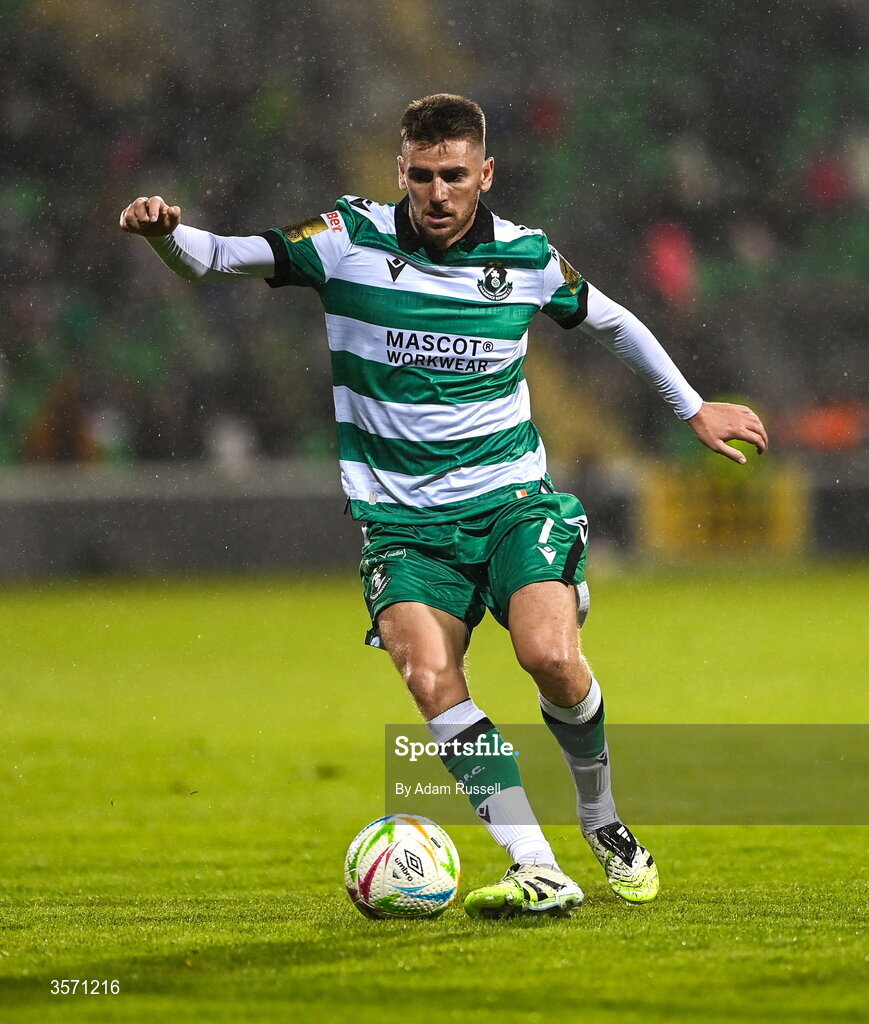 18 September 2026; Dylan Watts of Shamrock Rovers during the SSE Airtricity Men’s Premier Division match between Shamrock Rovers and Waterford at Tallaght Stadium in Dublin. Photo by Adam Russell/Sportsfile