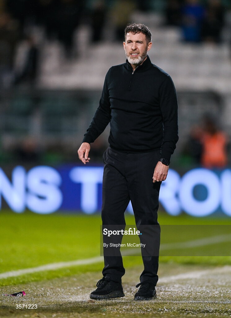 18 September 2026; Shamrock Rovers manager Stephen Bradley during the SSE Airtricity Men’s Premier Division match between Shamrock Rovers and Waterford at Tallaght Stadium in Dublin. Photo by Stephen McCarthy/Sportsfile
