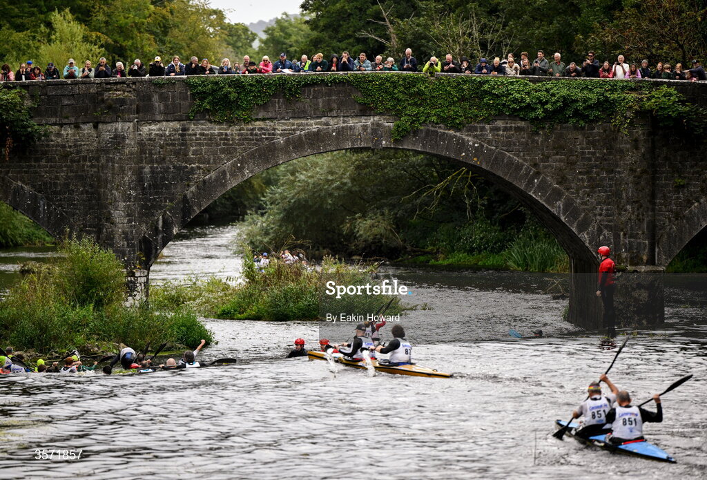 19 September 2026; Spectators watch competitors during the 65th International Liffey Descent at The K Club in Straffan, Kildare. Photo by Eakin Howard/Sportsfile