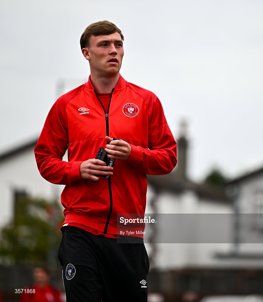 19 September 2026; Alex Nolan of Sligo Rovers before the SSE Airtricity Men’s Premier Division match between Sligo Rovers and St Patrick's Athletic at The Showgrounds in Sligo. Photo by Tyler Miller/Sportsfile