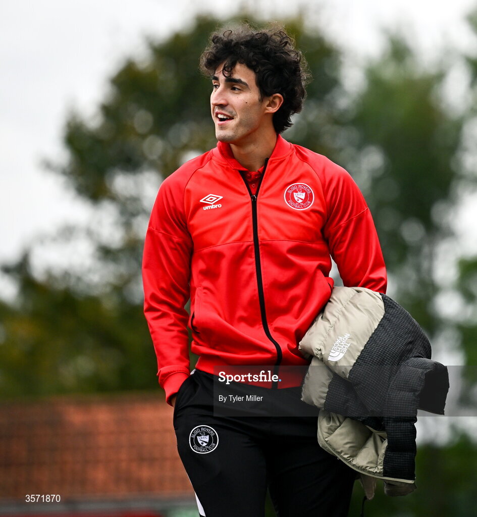 19 September 2026; Jad Hakiki of Sligo Rovers before the SSE Airtricity Men’s Premier Division match between Sligo Rovers and St Patrick's Athletic at The Showgrounds in Sligo. Photo by Tyler Miller/Sportsfile