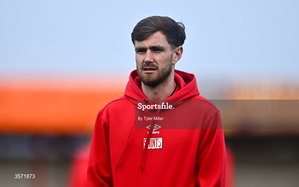 19 September 2026; Barry Baggley of St Patrick's Athletic before the SSE Airtricity Men’s Premier Division match between Sligo Rovers and St Patrick's Athletic at The Showgrounds in Sligo. Photo by Tyler Miller/Sportsfile