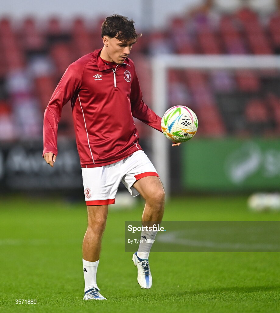 19 September 2026; Archie Meekison of Sligo Rovers before the SSE Airtricity Men’s Premier Division match between Sligo Rovers and St Patrick's Athletic at The Showgrounds in Sligo. Photo by Tyler Miller/Sportsfile