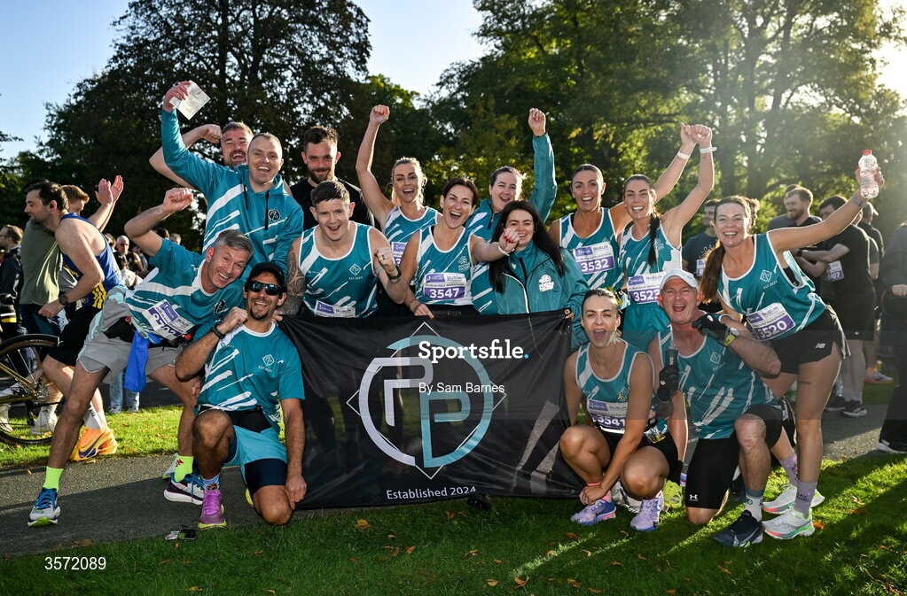 20 September 2026; Positive Pacers team before the 2026 Irish Life Dublin Half Marathon, which took place on Sunday 20th September in Phoenix Park, marking the final event of the 2026 Irish Life Dublin Race Series. Photo by Sam Barnes/Sportsfile