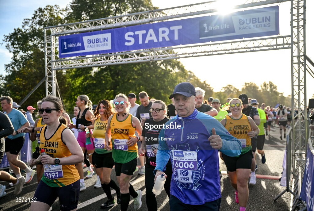 20 September 2026; Frederick Martin from Dublin, 6006, pictured during the 2026 Irish Life Dublin Half Marathon, which took place on Sunday 20th September in Phoenix Park, marking the final event of the 2026 Irish Life Dublin Race Series. Photo by Sam Barnes/Sportsfile