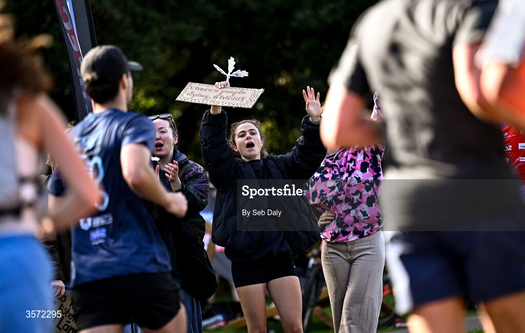 20 September 2026; Spectators encourage runners during the 2026 Irish Life Dublin Half Marathon, which took place on Sunday 20th September in Phoenix Park, marking the final event of the 2026 Irish Life Dublin Race Series. Photo by Seb Daly/Sportsfile