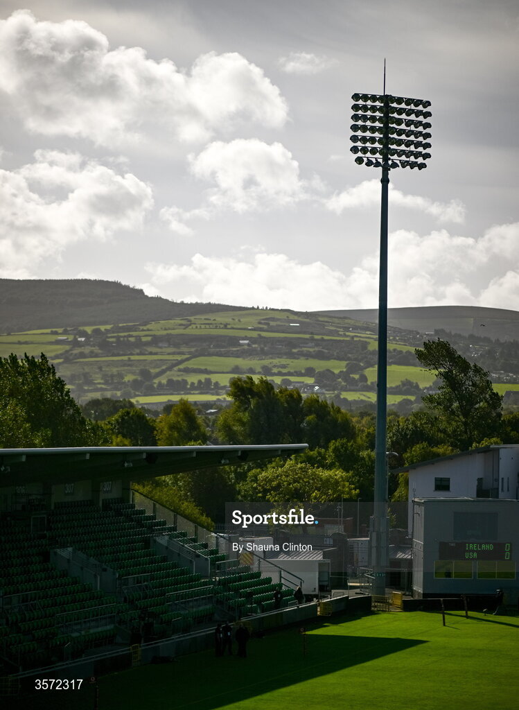 20 September 2026; A general view ahead of the WXV Global Series match between Ireland and USA at Tallaght Stadium in Dublin. Photo by Shauna Clinton/Sportsfile
