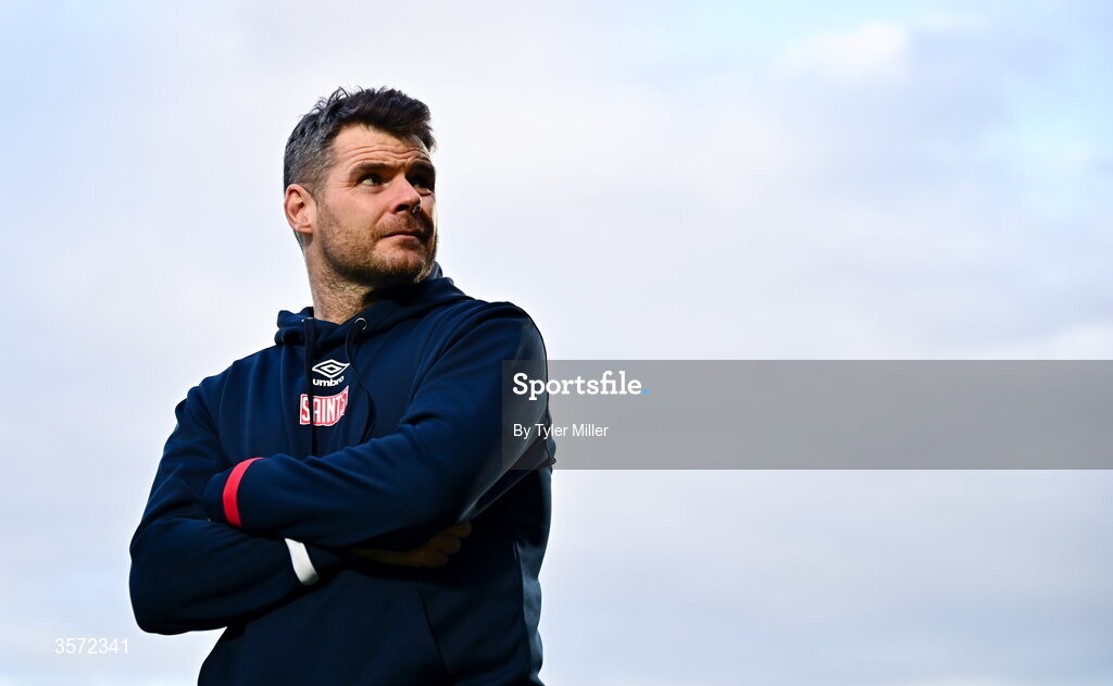 19 September 2026; St Patrick's Athletic sports performance coach Kevin McManamon before the SSE Airtricity Men’s Premier Division match between Sligo Rovers and St Patrick's Athletic at The Showgrounds in Sligo. Photo by Tyler Miller/Sportsfile