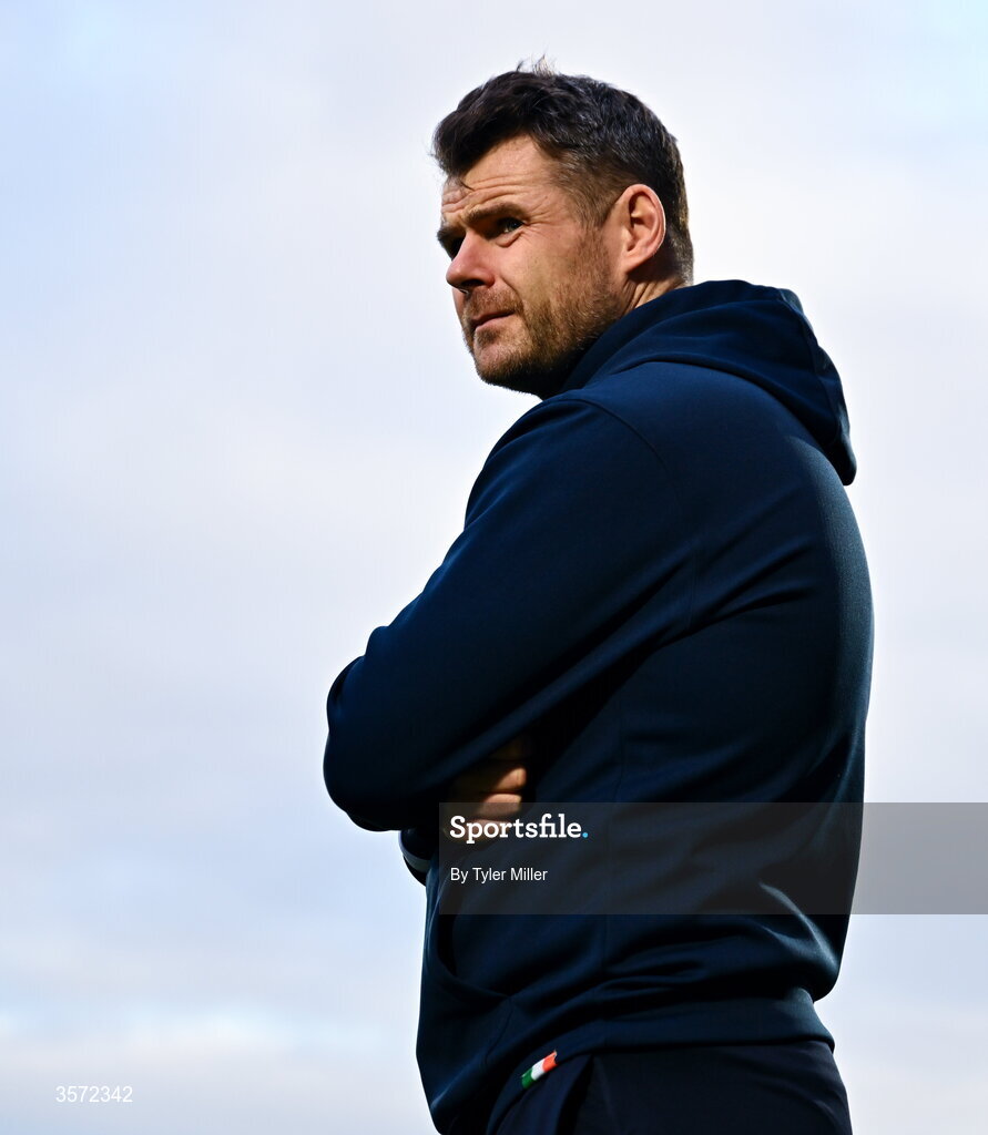 19 September 2026; St Patrick's Athletic sports performance coach Kevin McManamon before the SSE Airtricity Men’s Premier Division match between Sligo Rovers and St Patrick's Athletic at The Showgrounds in Sligo. Photo by Tyler Miller/Sportsfile
