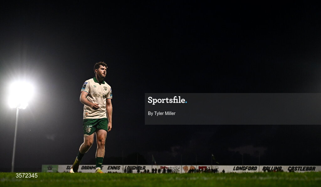 19 September 2026; Aidan Keena of St Patrick's Athletic during the SSE Airtricity Men’s Premier Division match between Sligo Rovers and St Patrick's Athletic at The Showgrounds in Sligo. Photo by Tyler Miller/Sportsfile