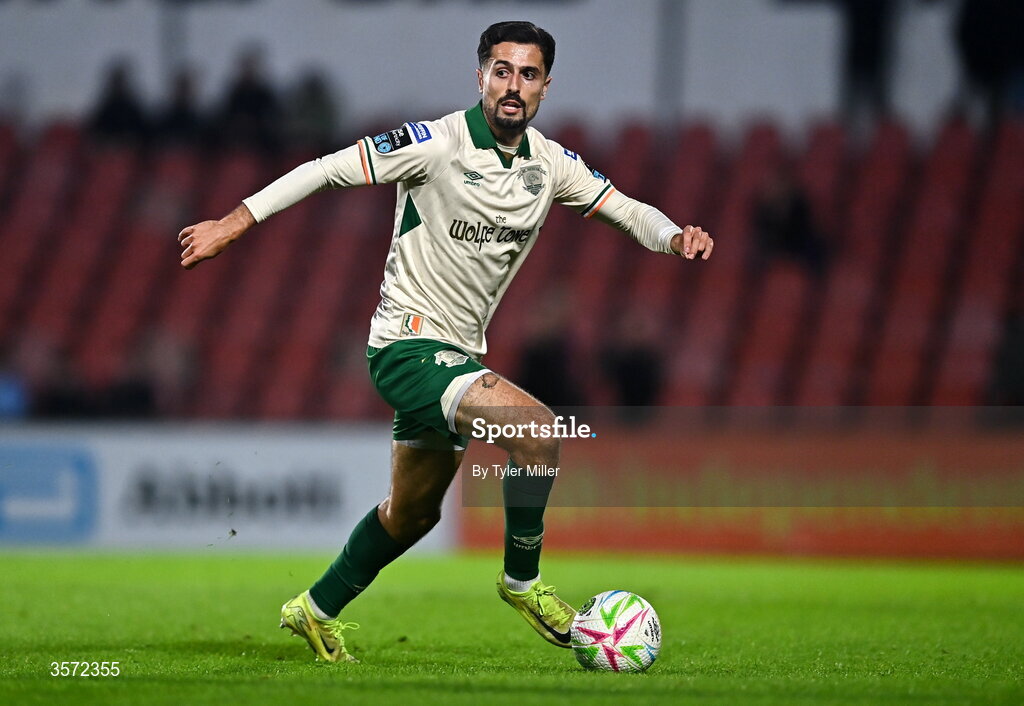 19 September 2026; Zack Elbouzedi of St Patrick's Athletic during the SSE Airtricity Men’s Premier Division match between Sligo Rovers and St Patrick's Athletic at The Showgrounds in Sligo. Photo by Tyler Miller/Sportsfile