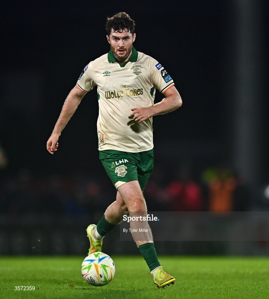 19 September 2026; Aidan Keena of St Patrick's Athletic during the SSE Airtricity Men’s Premier Division match between Sligo Rovers and St Patrick's Athletic at The Showgrounds in Sligo. Photo by Tyler Miller/Sportsfile