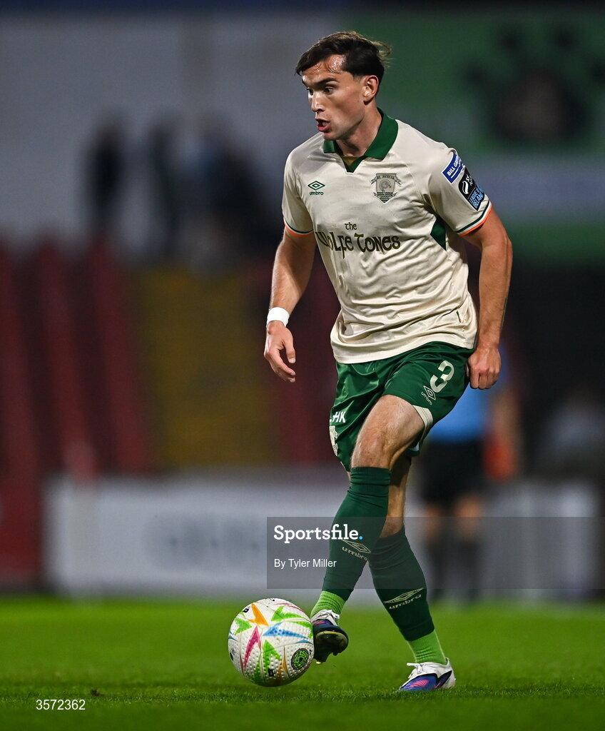 19 September 2026; Anto Breslin of St Patrick's Athletic during the SSE Airtricity Men’s Premier Division match between Sligo Rovers and St Patrick's Athletic at The Showgrounds in Sligo. Photo by Tyler Miller/Sportsfile