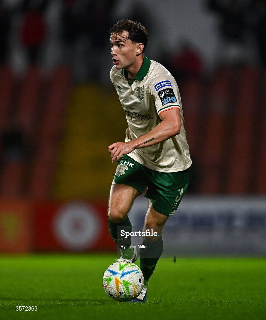 19 September 2026; Anto Breslin of St Patrick's Athletic during the SSE Airtricity Men’s Premier Division match between Sligo Rovers and St Patrick's Athletic at The Showgrounds in Sligo. Photo by Tyler Miller/Sportsfile