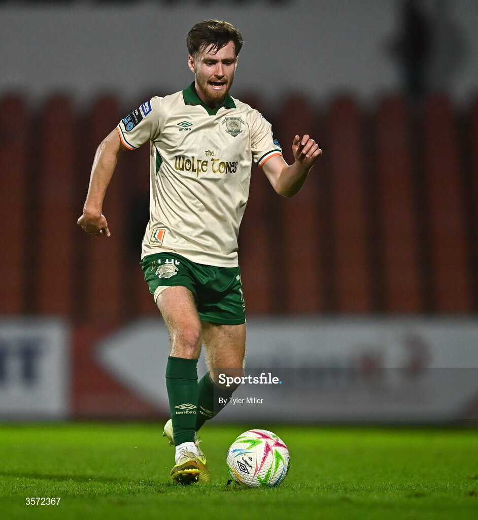 19 September 2026; Barry Baggley of St Patrick's Athletic during the SSE Airtricity Men’s Premier Division match between Sligo Rovers and St Patrick's Athletic at The Showgrounds in Sligo. Photo by Tyler Miller/Sportsfile