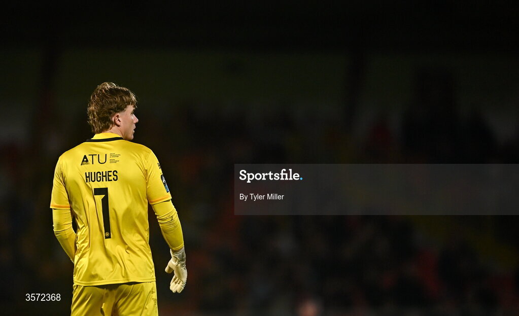 19 September 2026; Sligo Rovers goalkeeper Liam Hughes during the SSE Airtricity Men’s Premier Division match between Sligo Rovers and St Patrick's Athletic at The Showgrounds in Sligo. Photo by Tyler Miller/Sportsfile