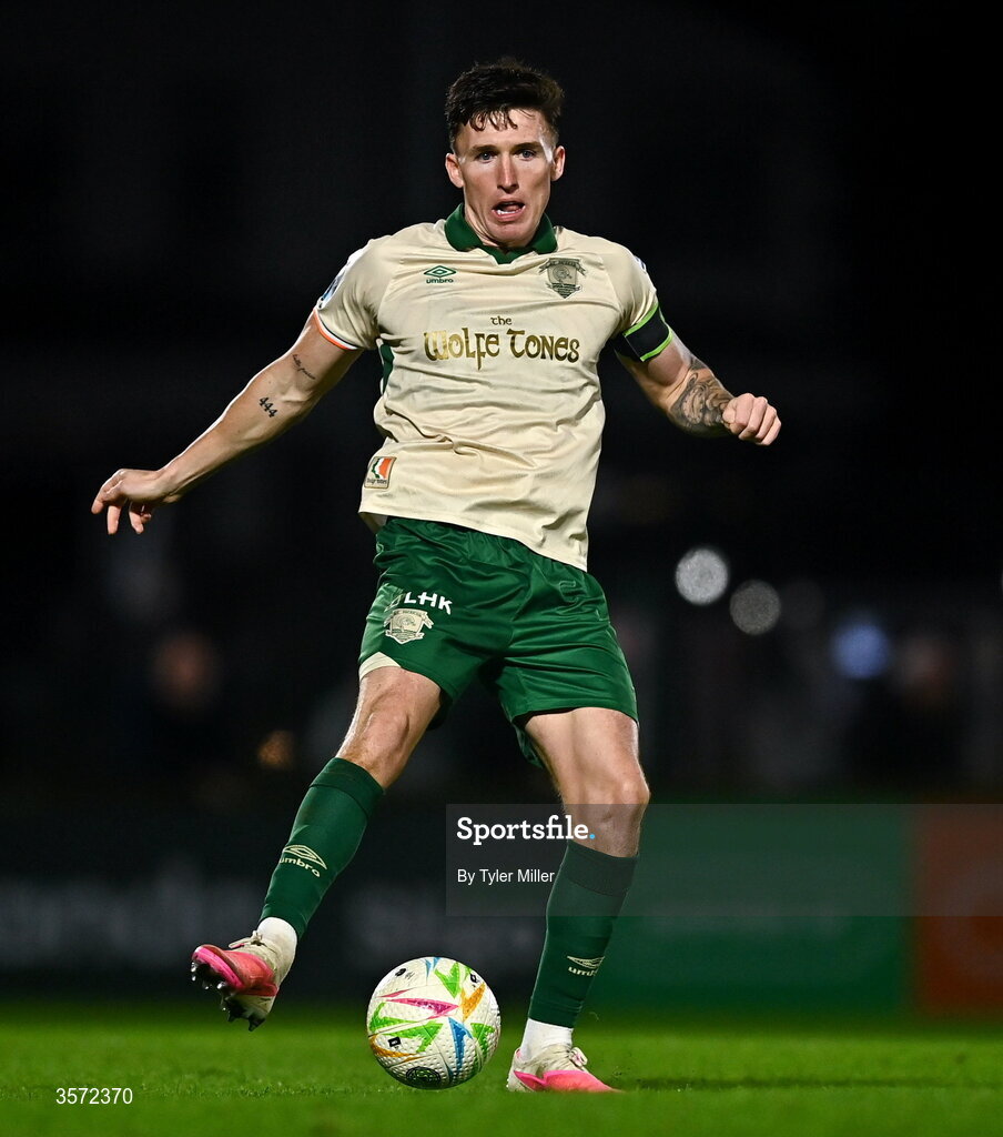 19 September 2026; Joe Redmond of St Patrick's Athletic during the SSE Airtricity Men’s Premier Division match between Sligo Rovers and St Patrick's Athletic at The Showgrounds in Sligo. Photo by Tyler Miller/Sportsfile