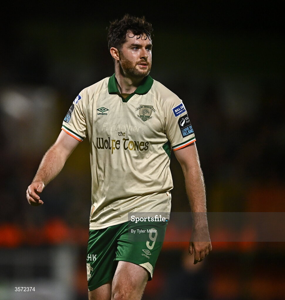 19 September 2026; Aidan Keena of St Patrick's Athletic during the SSE Airtricity Men’s Premier Division match between Sligo Rovers and St Patrick's Athletic at The Showgrounds in Sligo. Photo by Tyler Miller/Sportsfile