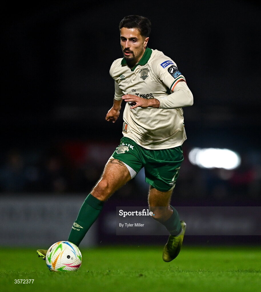 19 September 2026; Zack Elbouzedi of St Patrick's Athletic during the SSE Airtricity Men’s Premier Division match between Sligo Rovers and St Patrick's Athletic at The Showgrounds in Sligo. Photo by Tyler Miller/Sportsfile